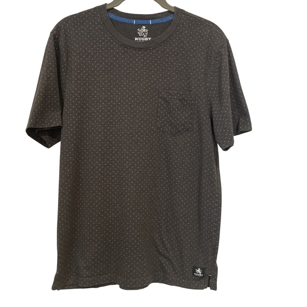 RUGBY Men’s Pocket T-shirt - Dark Gray - Size Medium